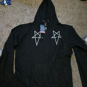 Too fast 666 baphomet hoodie